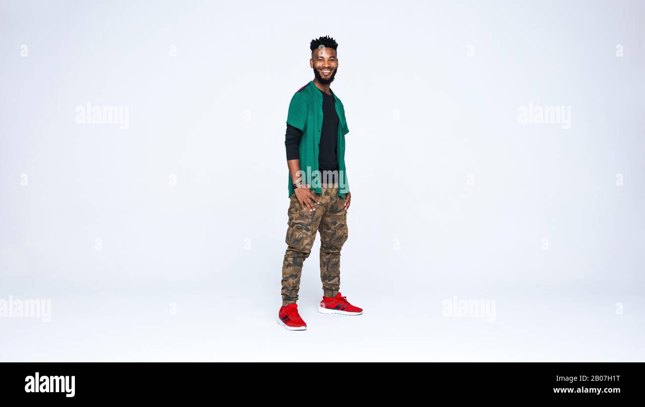 African american man standing hi-res stock photography and images - Alamy