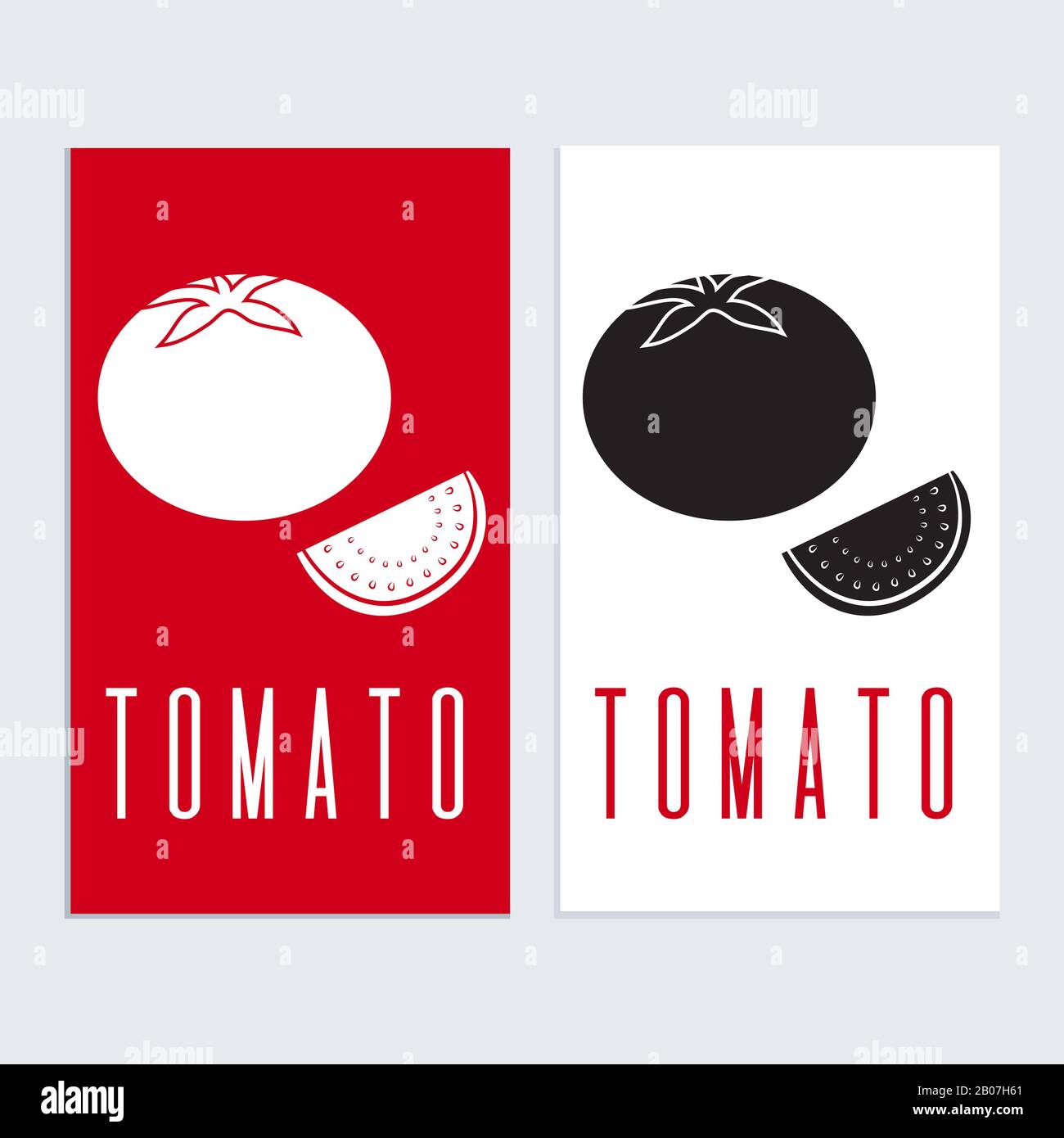 Tomato logo icon sign tamplat. Tomato silhouette in black and white Stock Vector