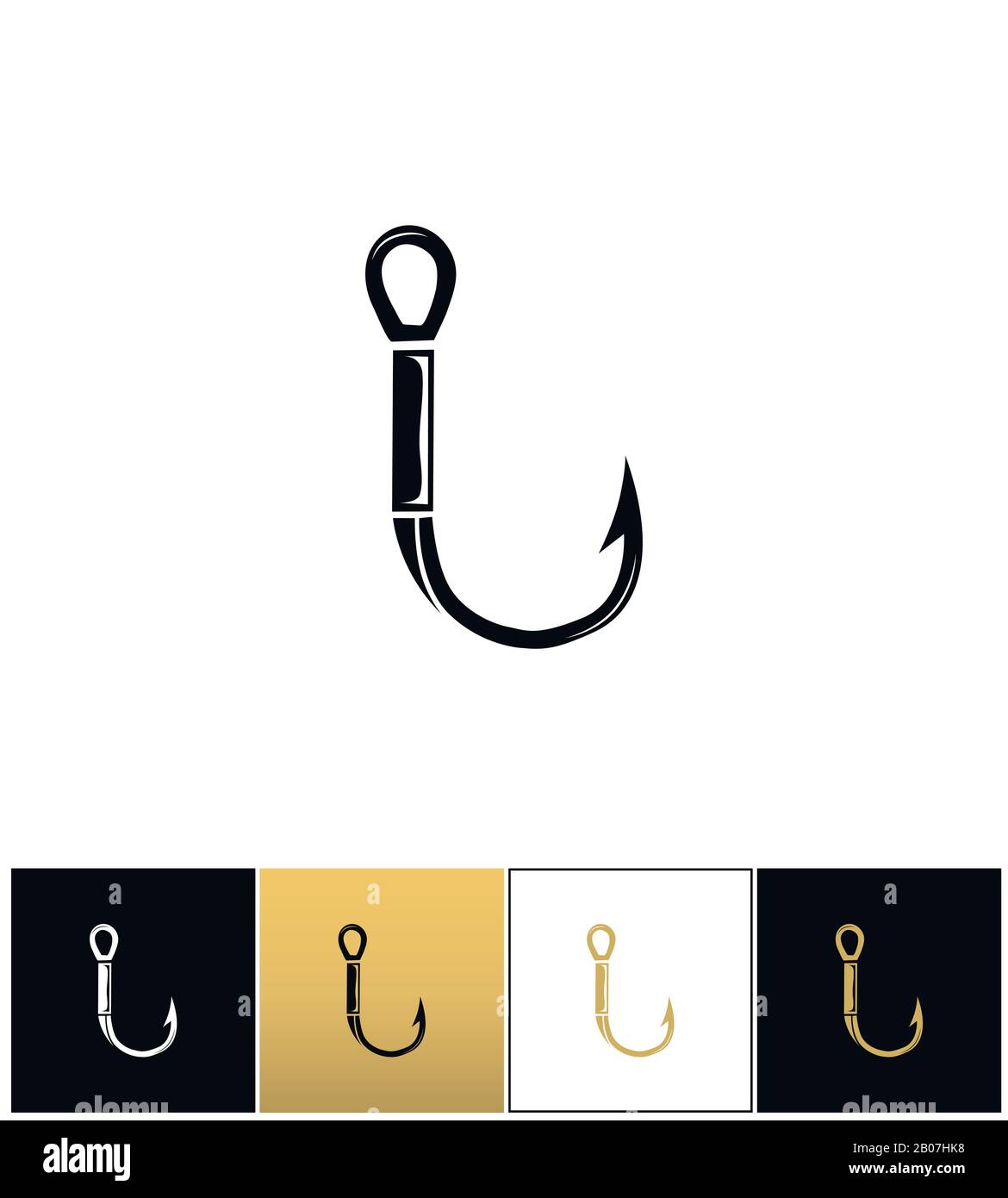 Ways to tie a fishing line hook Royalty Free Vector Image