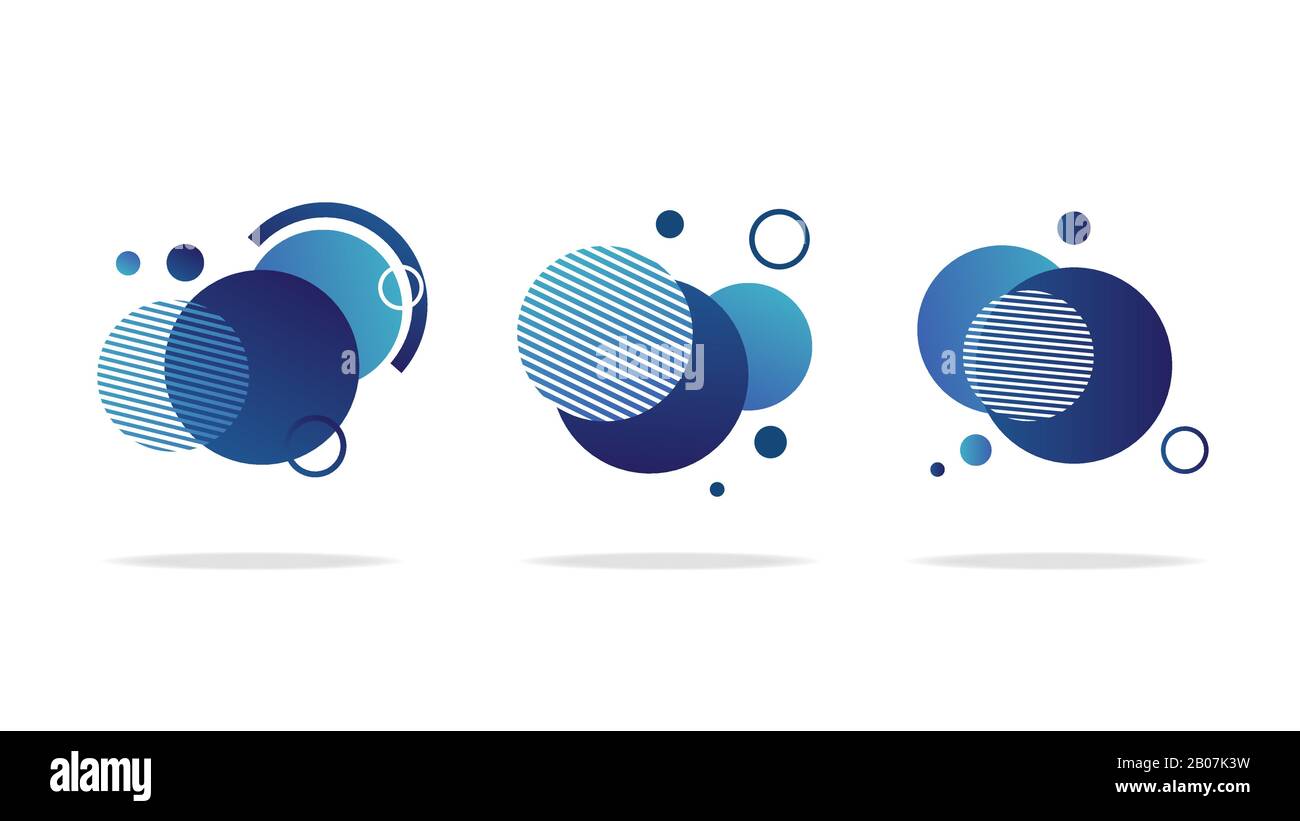 Set of round abstract badges, icons or shapes Stock Vector Image & Art ...