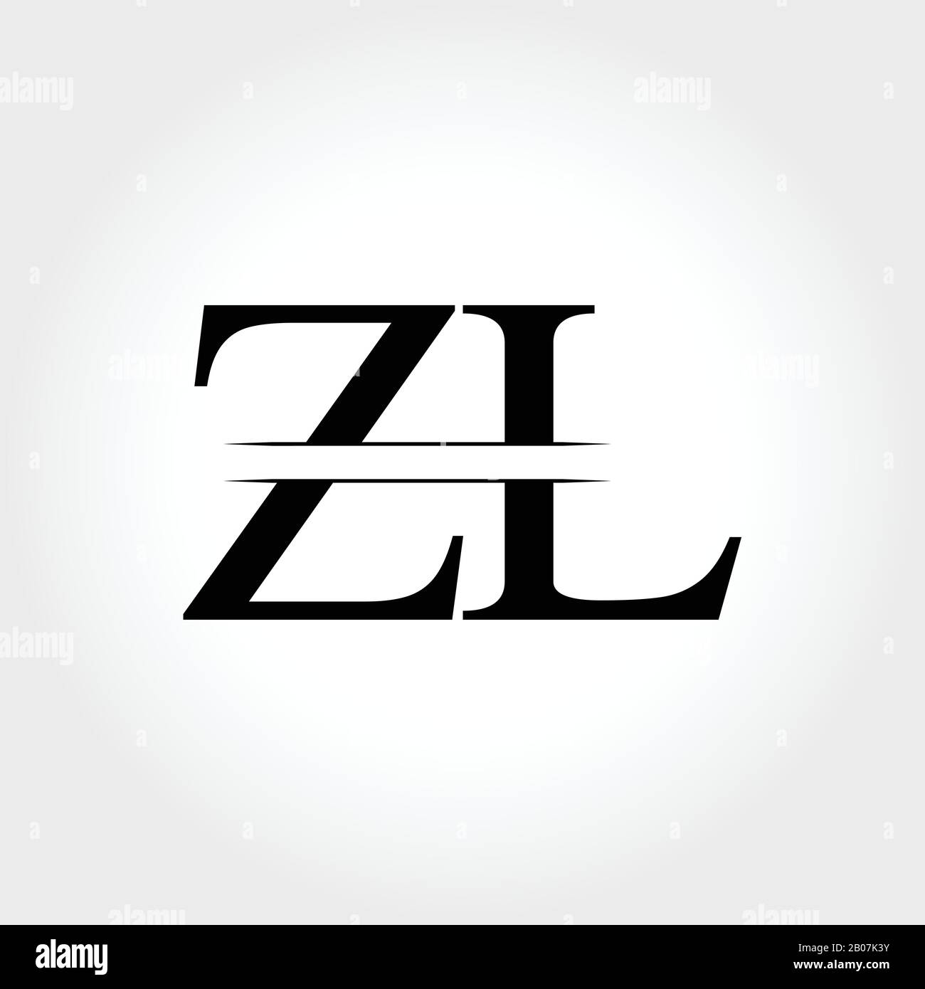 Initial ZL Logo Design Vector Template. Creative Letter ZL Business