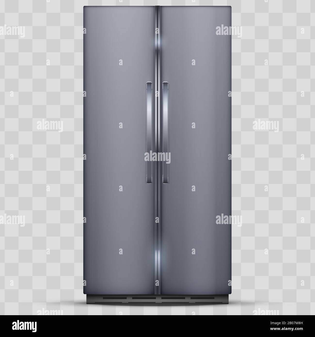Modern Fridge Freezer refrigerator. Stock Vector