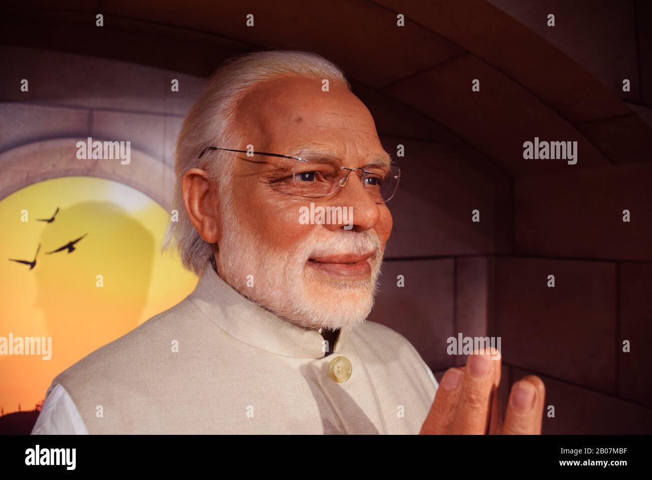 Wax figure or statue of Shri Narendra Modi in Delhi madame tussauds