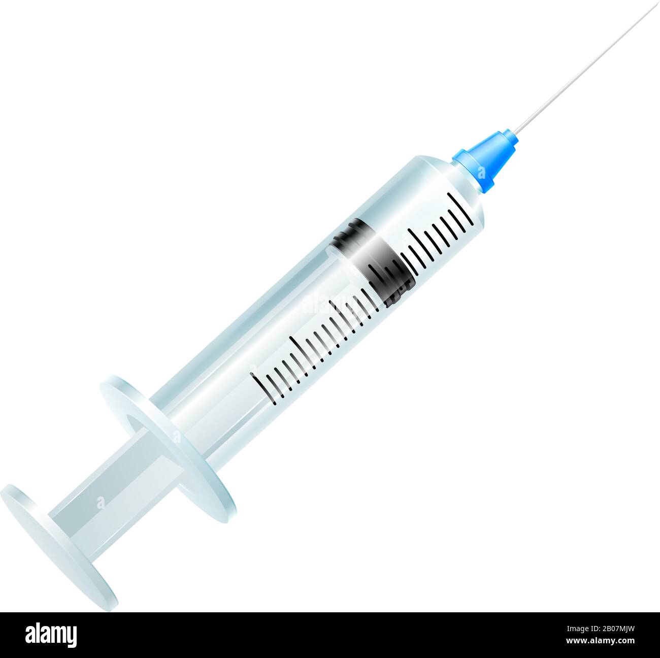 Medical Injection Needle Syringe Stock Vector