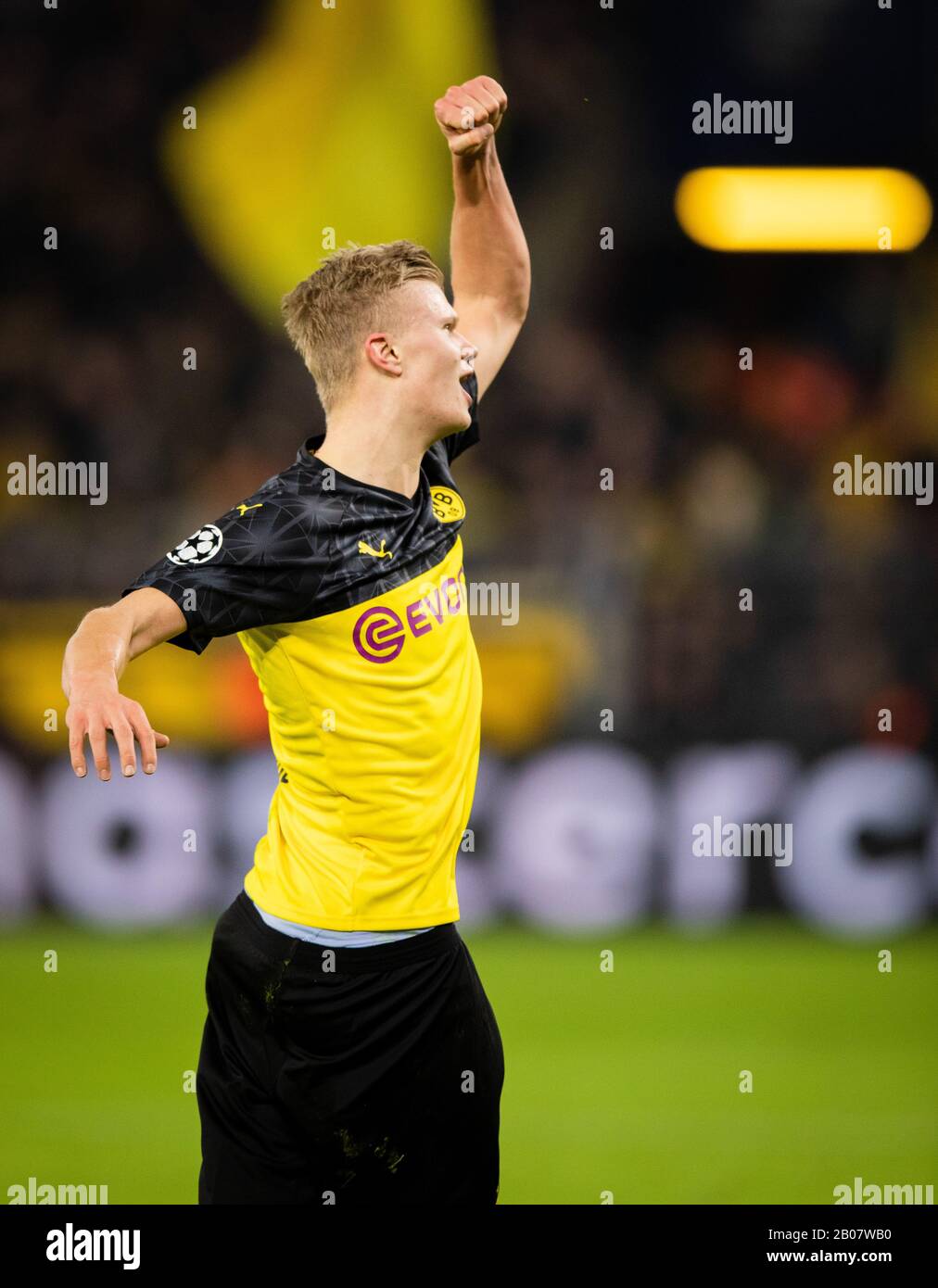 Dortmund 18 02 2020 Torjubel Erling Haaland Bvb Goal Celebration By Dortmund 18 02 2020 Torjubel Erling Haaland Bvb Goal Celebration By