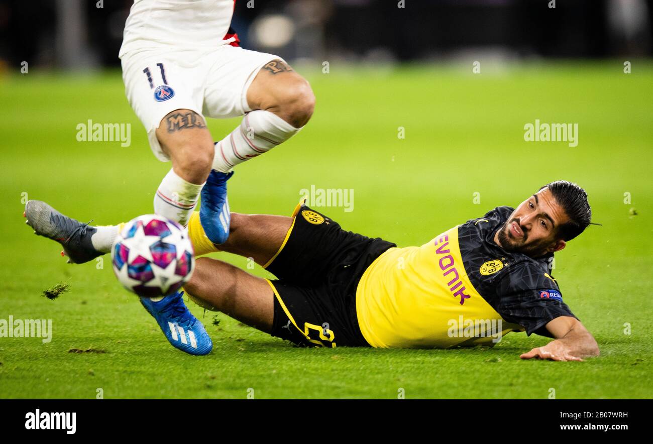 Dortmund, 18.02.2020 Emre Can (BvB) Borussia Dortmund - Paris Saint-Germain Stock Photo