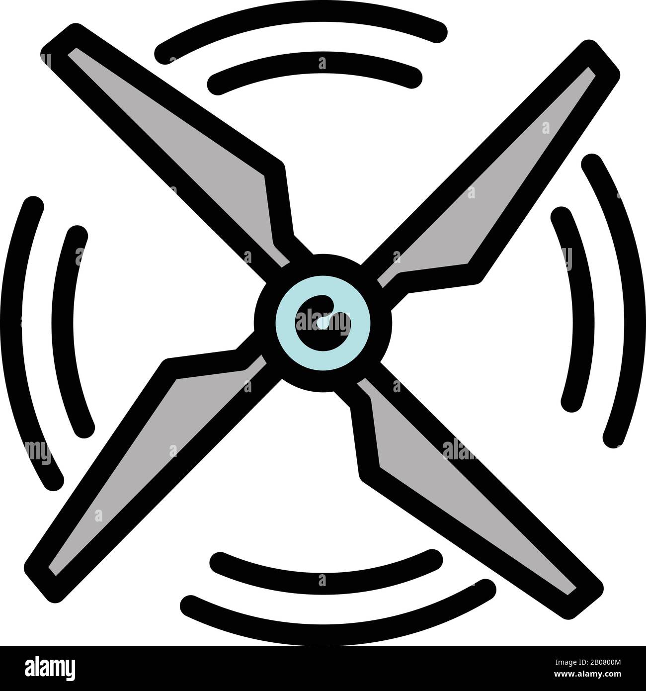 Helicopter blades motion Stock Vector Images - Alamy