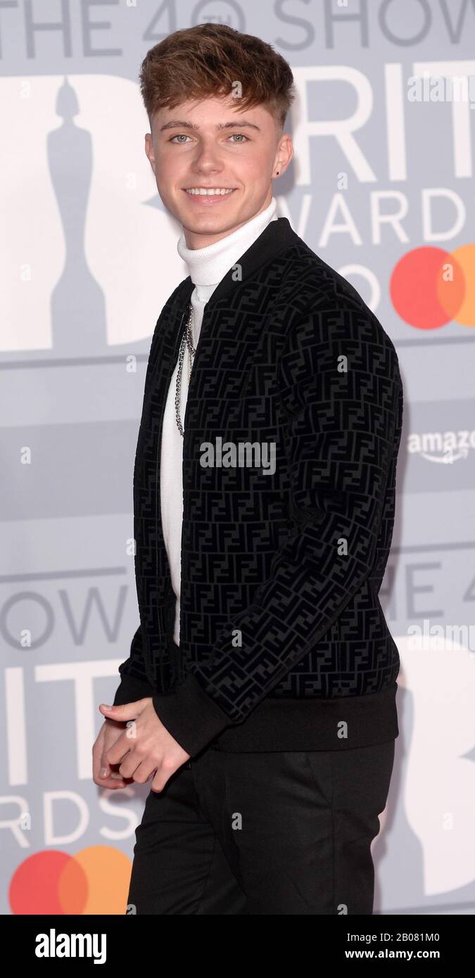 Photo Must Be Credited ©Alpha Press 078237 18/02/2020 HRVY aka Harvey Leigh Cantwell at The Brit Awards 2020 held at the O2 in London. Stock Photo