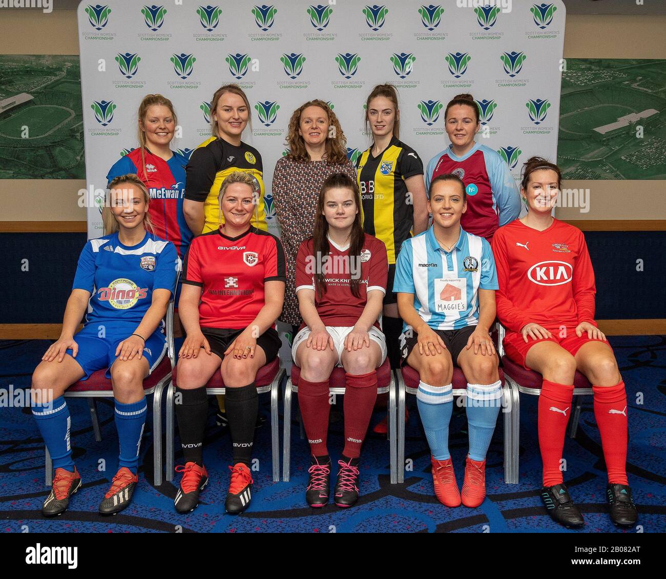 Glasgow, UK. 19th Feb 2020. Representatives form the teams involved in