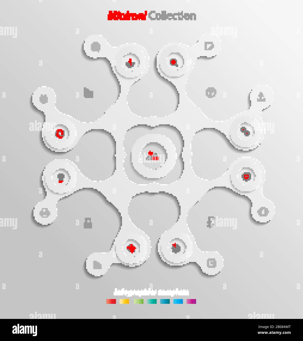 Small Information Minimal infographics template easily to be customized for interactive ...