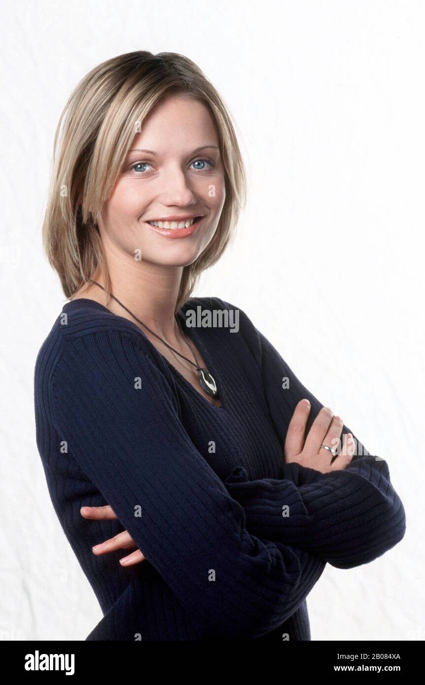 Portrait des ehemaligen Models und Schauspielerin DOREEN JACOBI, Deutschland, 1999. Portrait of former model and actress DOREEN JACOBI, Germany, 1999. Stock Photo
