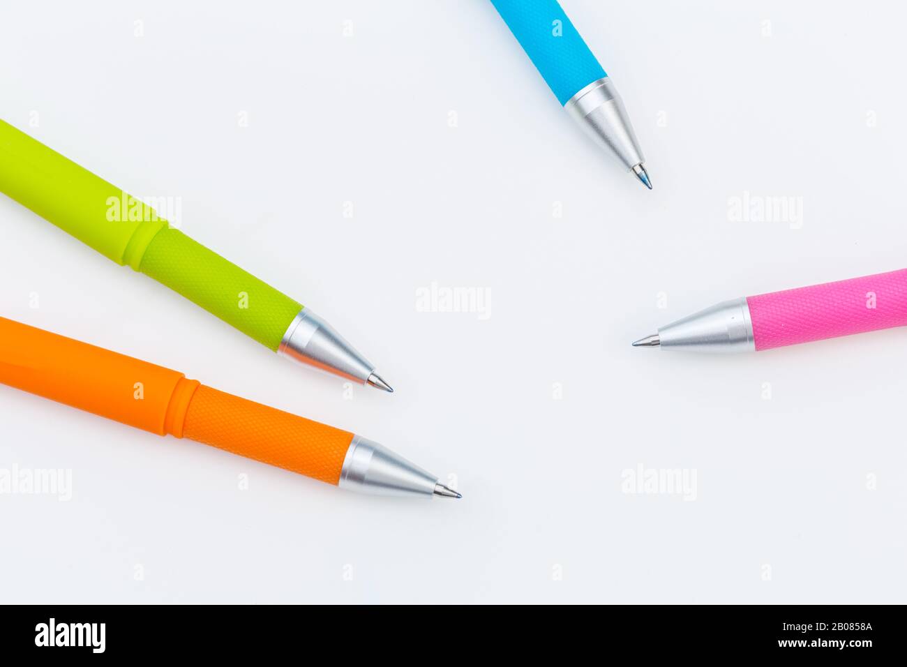 Set of pens isolated on white background. creative photo Stock Photo ...