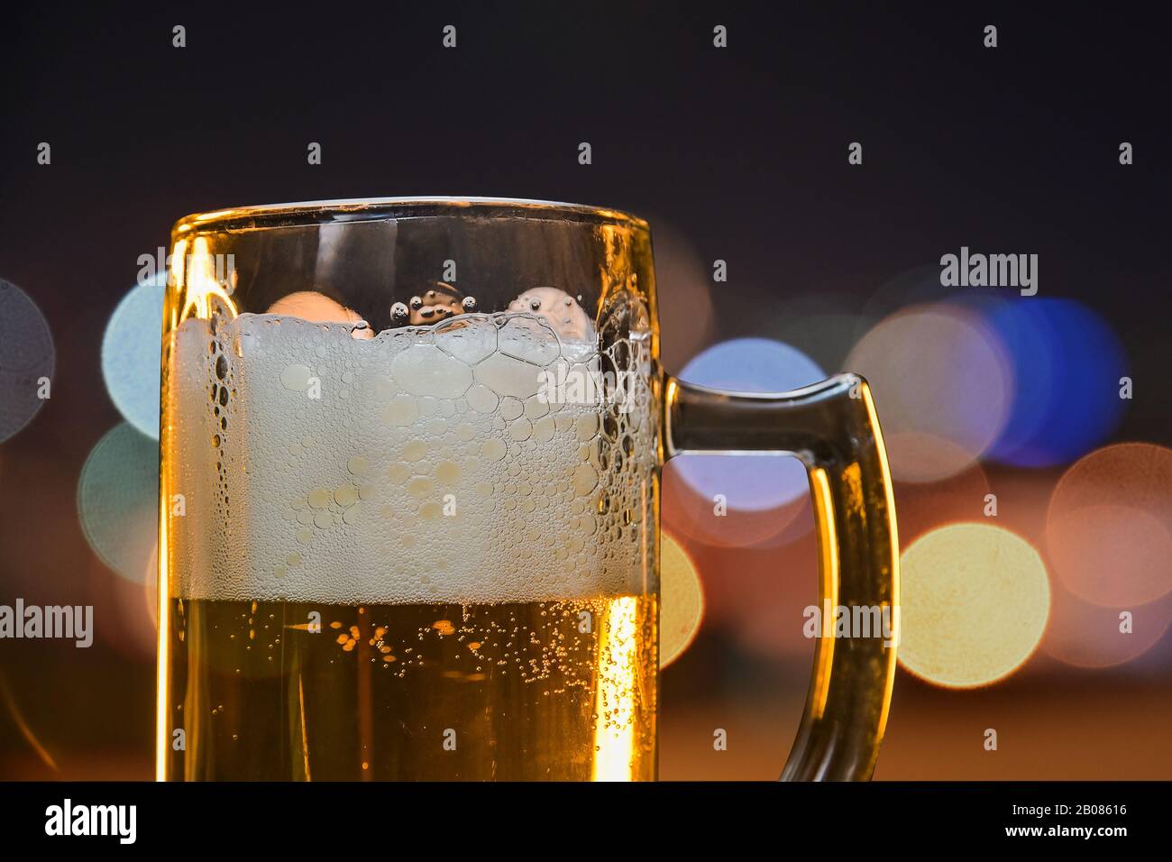 Cold Beer In A Colorful Summer Night Party Close Up Beer Mug On Night Light Bokeh Background Stock Photo Alamy Cold Beer In A Colorful Summer Night Party Close Up Beer Mug On Night Light Bokeh Background Stock Photo Alamy