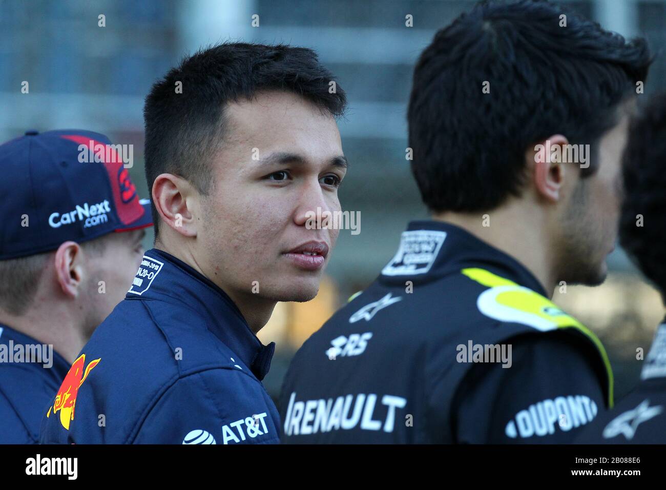 Montmelo, Barcelona - Spain. 19th February 2020. Alexander Albon of Thailand and Aston Martin Red Bull Racing   during day one of F1 Winter Testing Credit: Marco Canoniero/Alamy Live News Stock Photo