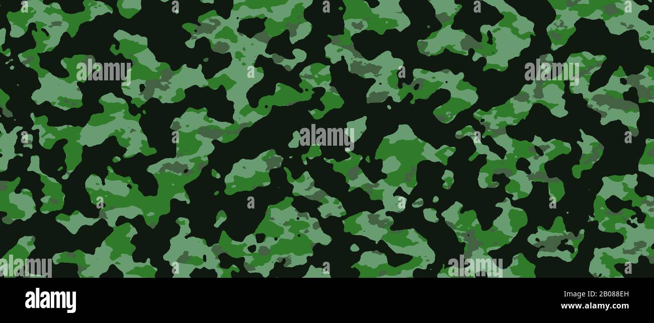 black and green camouflage banner. background and texture. illustration for  background template. extreme widescreen Stock Photo - Alamy