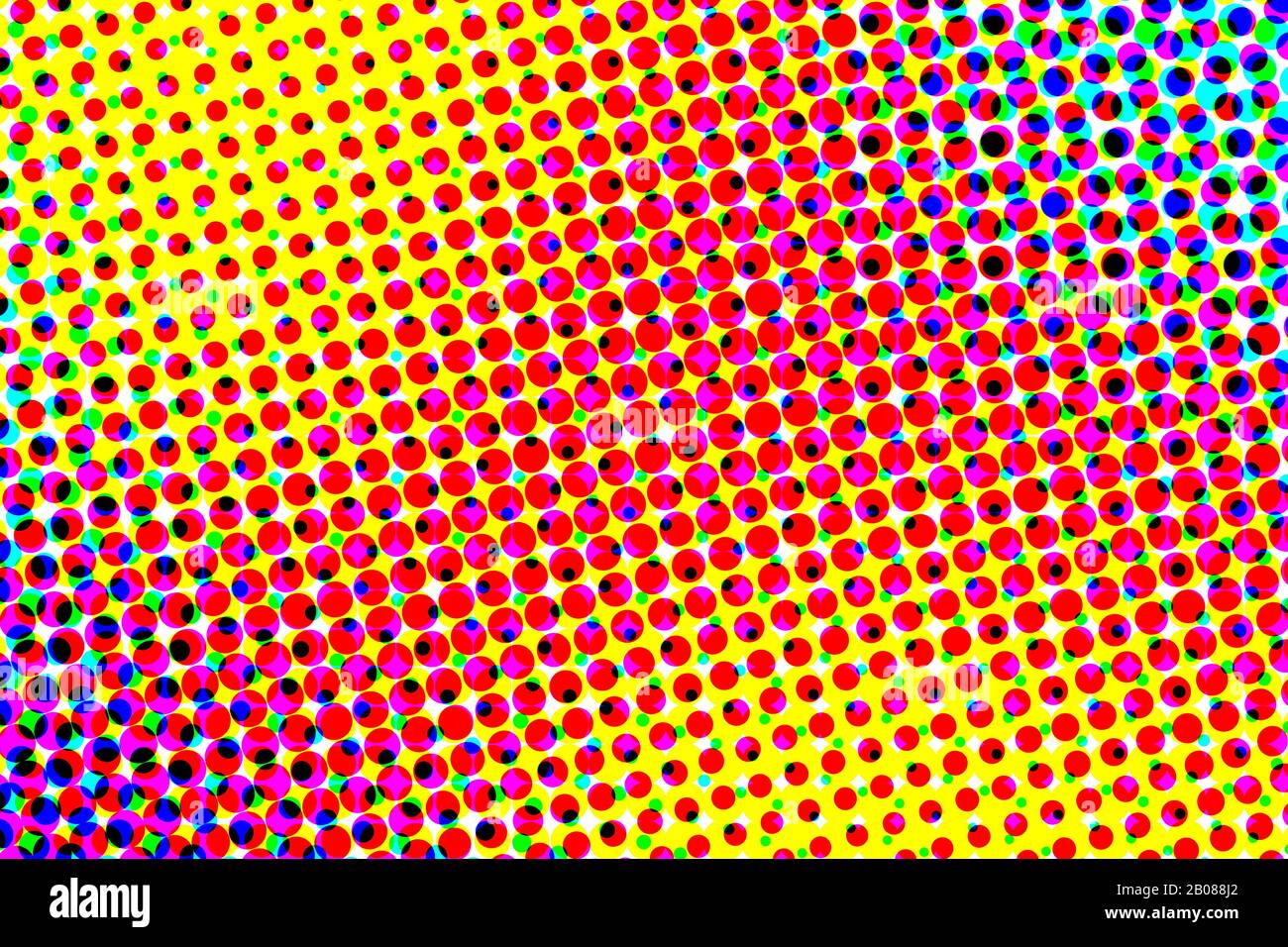 blue purple red and yellow halftone pattern. colorful halftone background and texture. illustration. Stock Photo