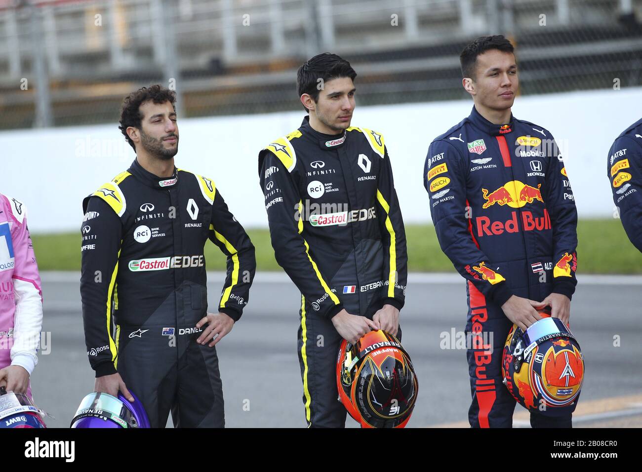 renault f1 drivers during Pre-season Testing 2020 - Day 1, Formula 1  Championship in Barcelona (Spain), Italy, February 19 2020 Stock Photo -  Alamy