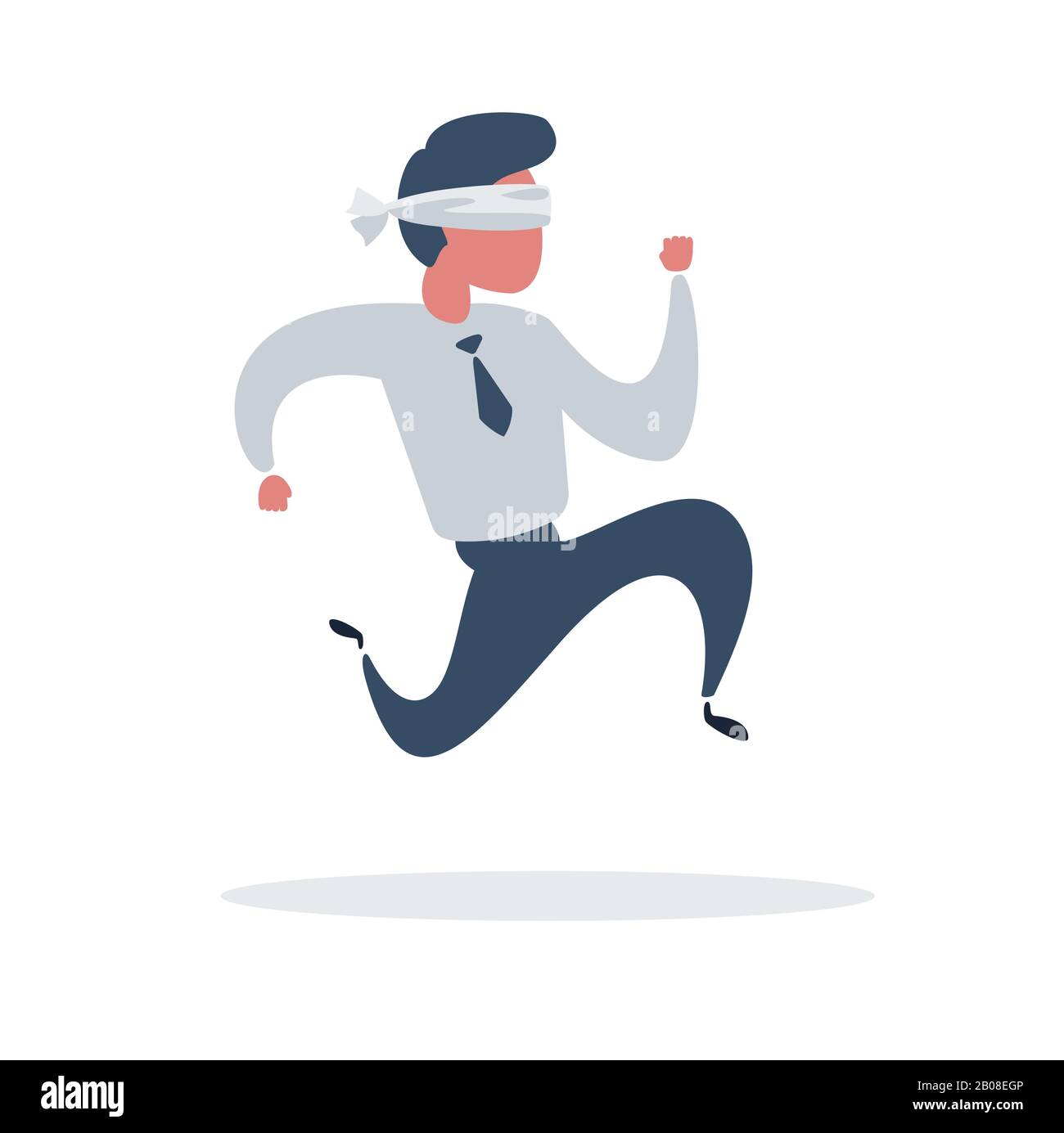 brainstorming businessman turning lights on Stock Vector