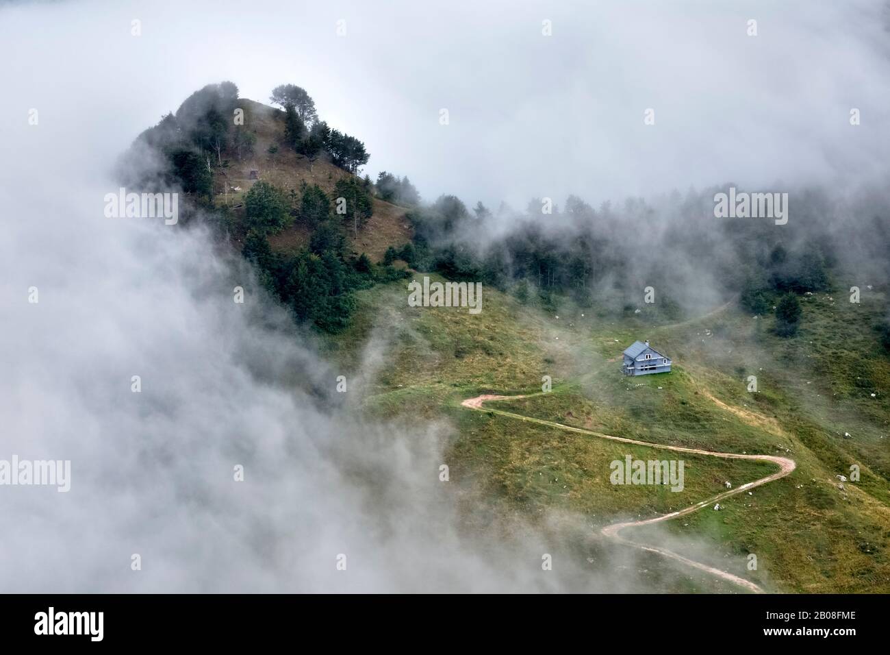 Piccole Dolomiti: hill at the Campogrosso Pass. Recoaro Terme, Vicenza province, Veneto, Italy. Stock Photo