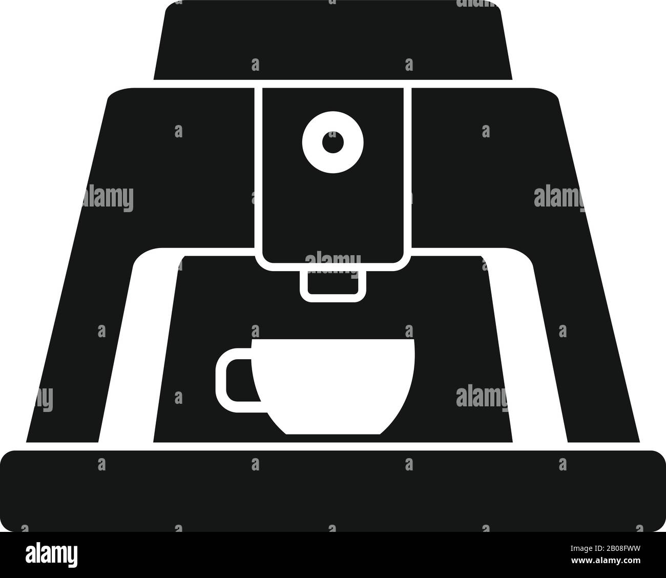 Drink coffee machine icon. Simple illustration of drink coffee machine vector icon for web design isolated on white background Stock Vector