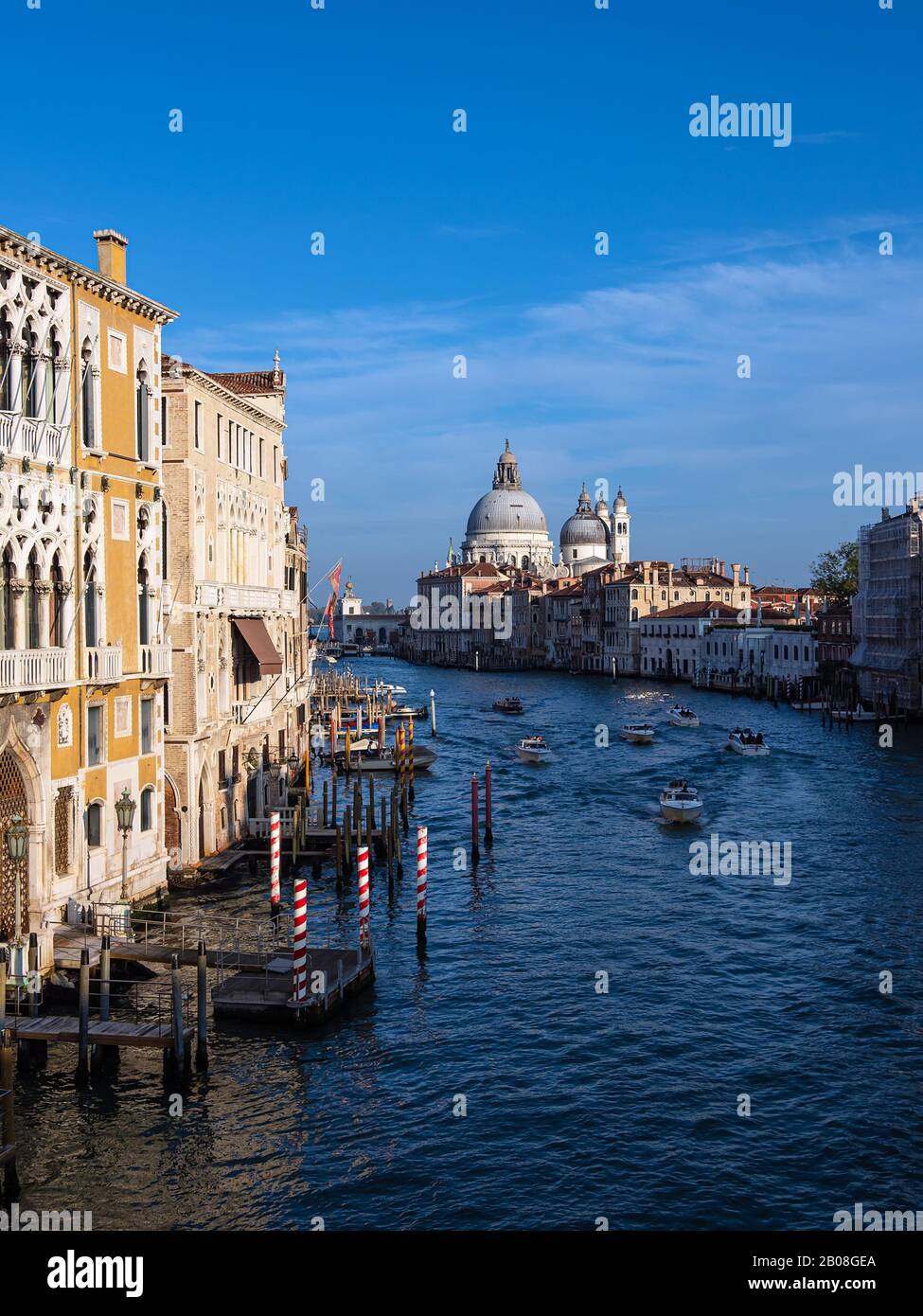 View to the church Santa Maria della Salute in Venice, Italy Stock ...