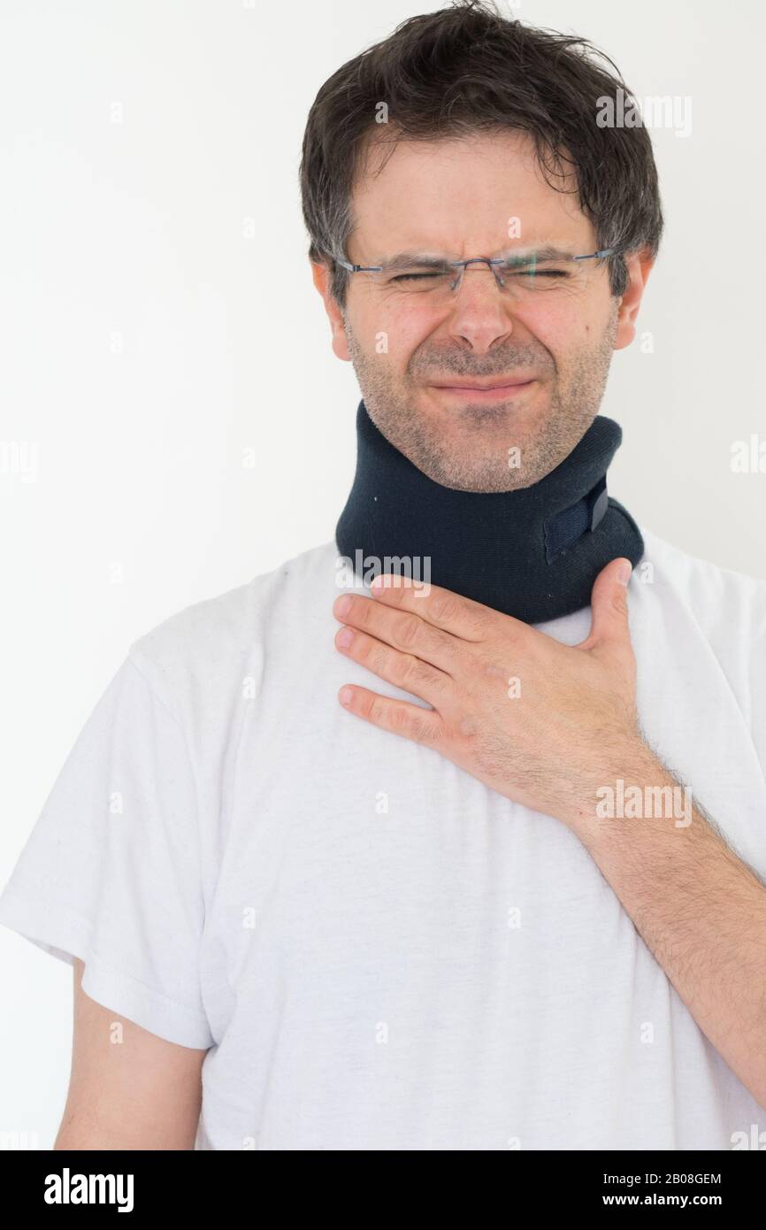 Cervical spine collar hi-res stock photography and images - Alamy