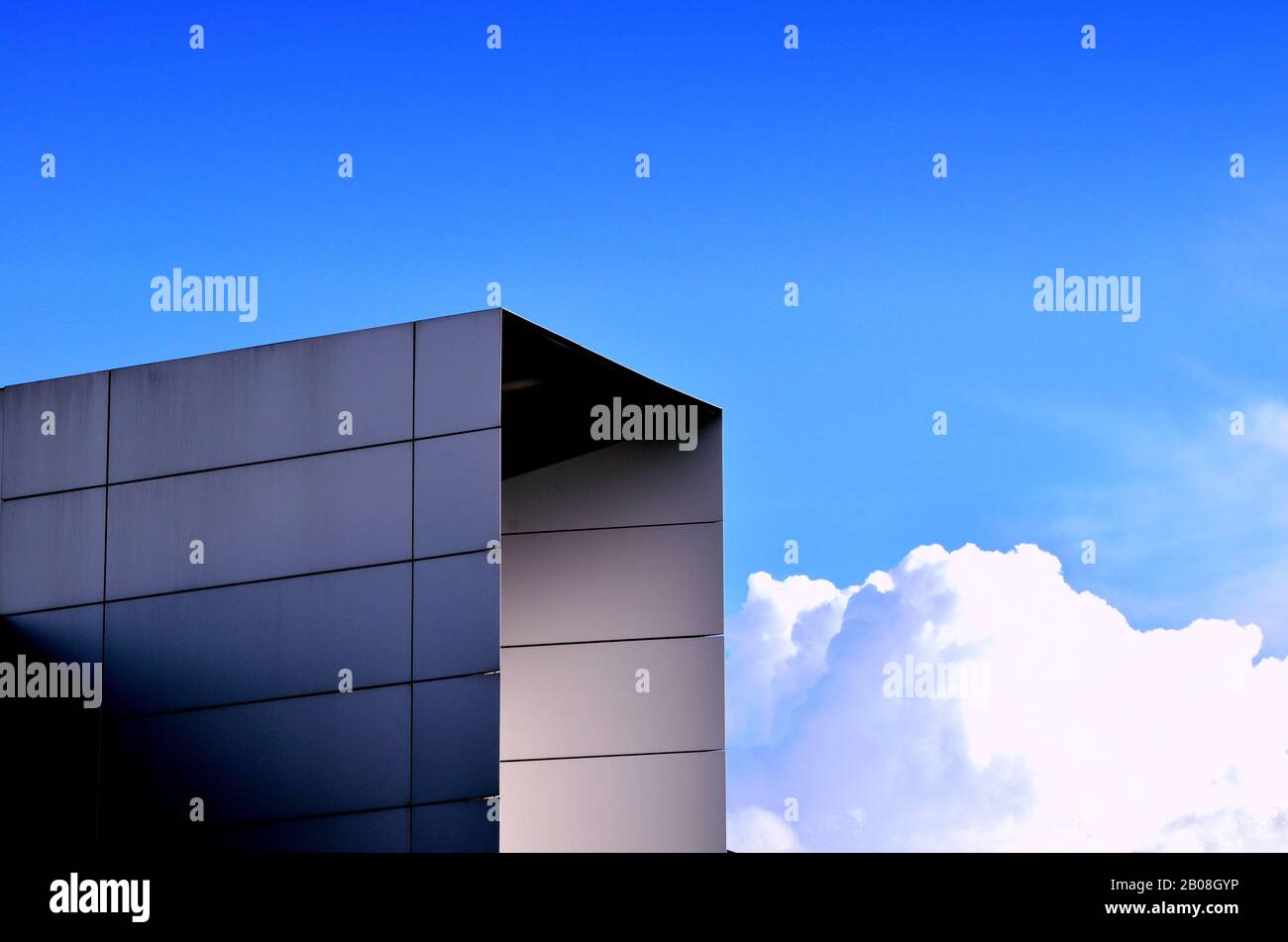 The sky and the metal architecture Stock Photo
