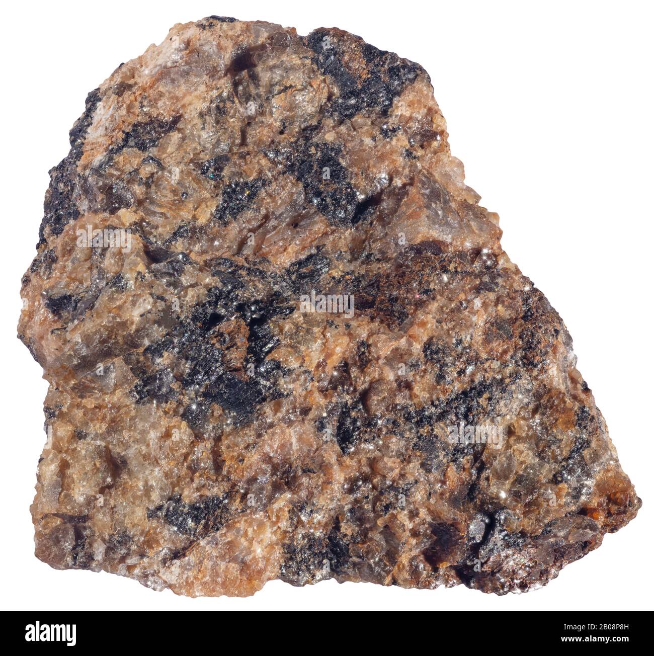 Titanite, Grenville, Quebec Titanite is a calcium titanium nesosilicate mineral. Stock Photo