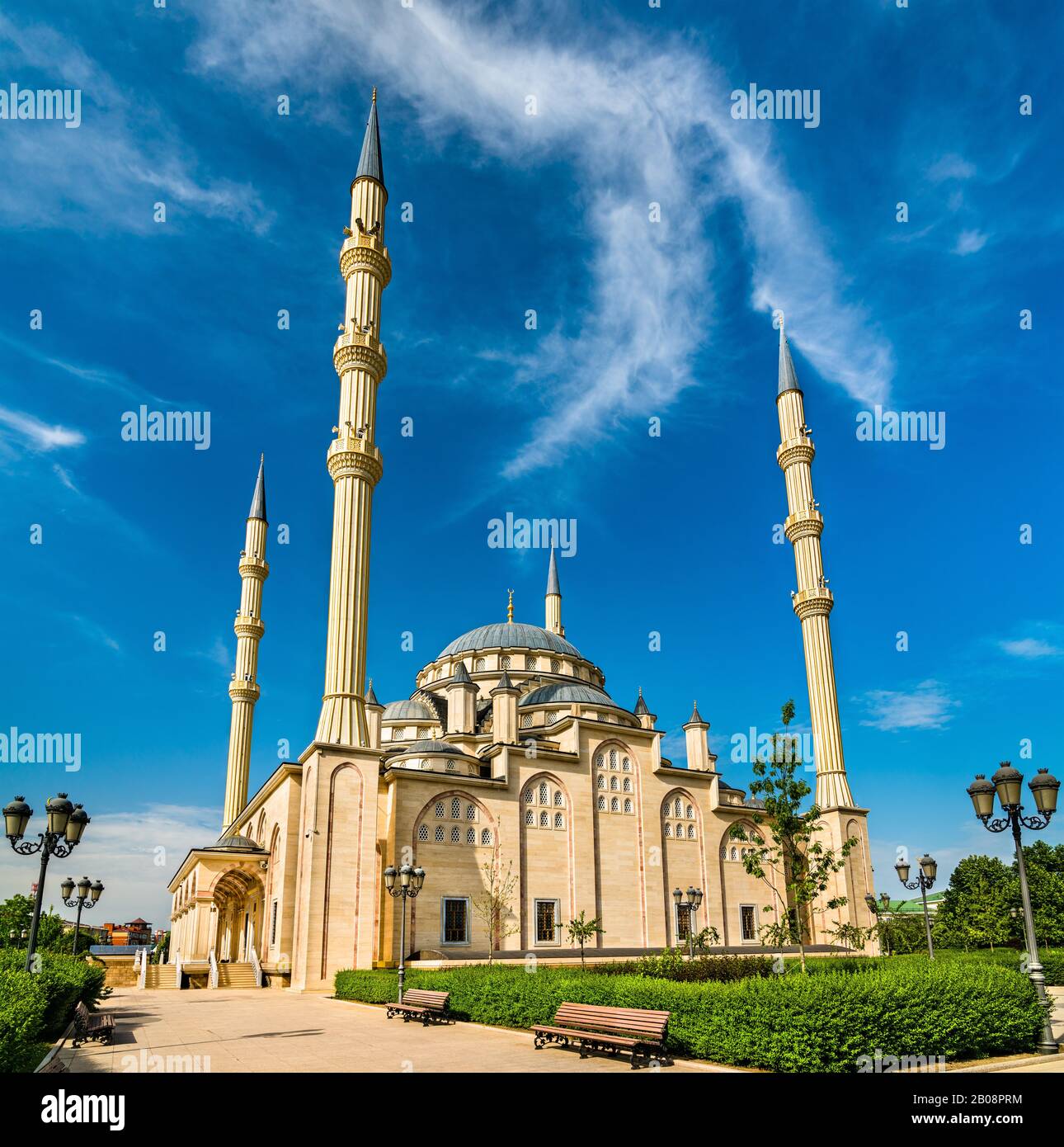 The Heart of Chechnya Mosque in Grozny, Russia Stock Photo