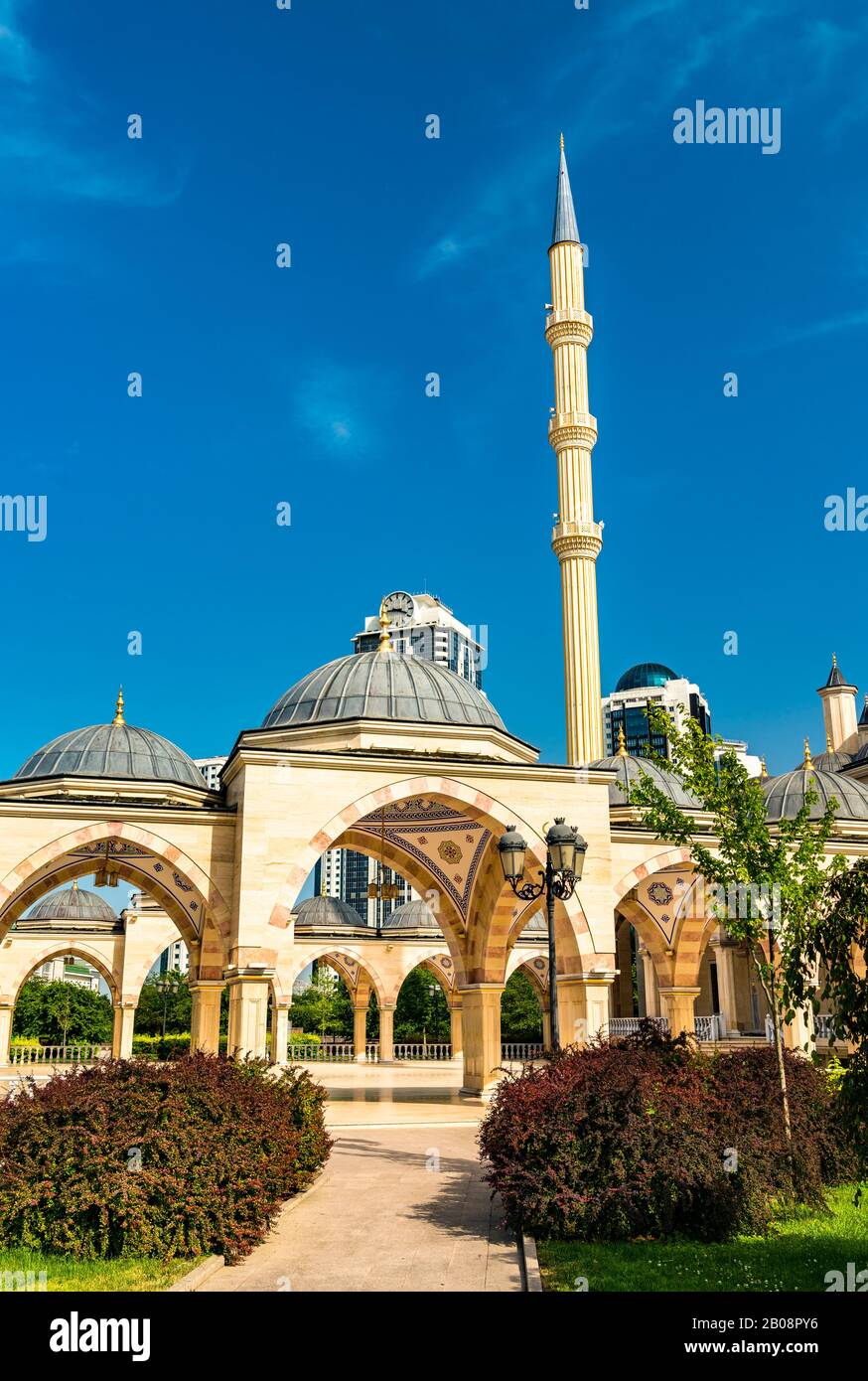 The Heart of Chechnya Mosque in Grozny, Russia Stock Photo