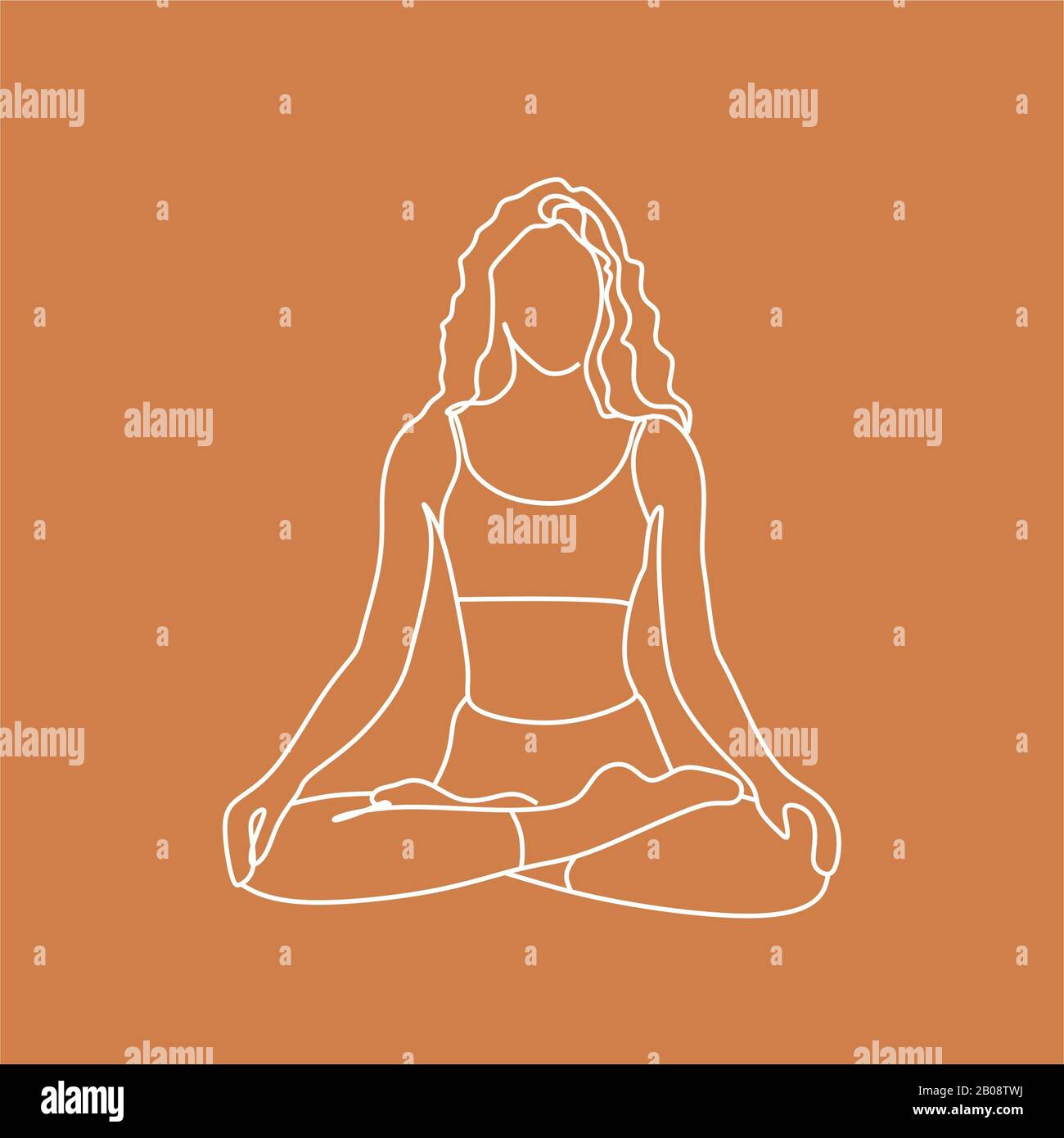 Young girl doing yoga fitness exercise outdoor.Morning sunrise.Yoga