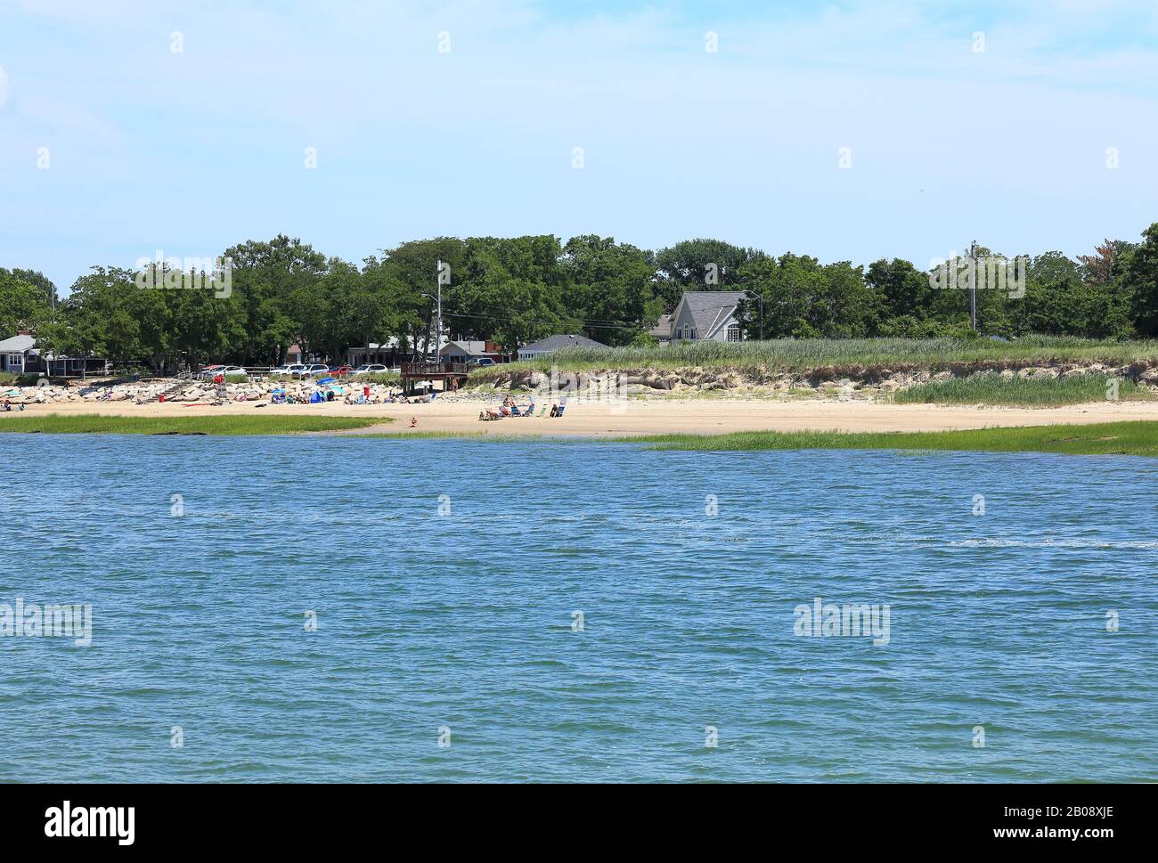 Beachfront at Sandy Neck Stock Photo