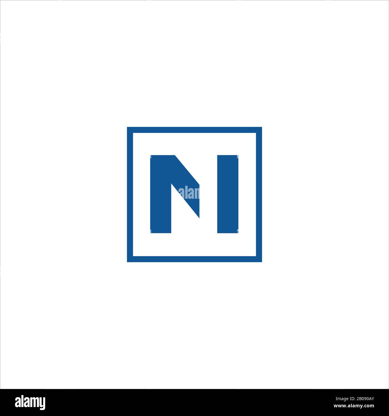 Initial letter mn or nm logo vector design template Stock Vector
