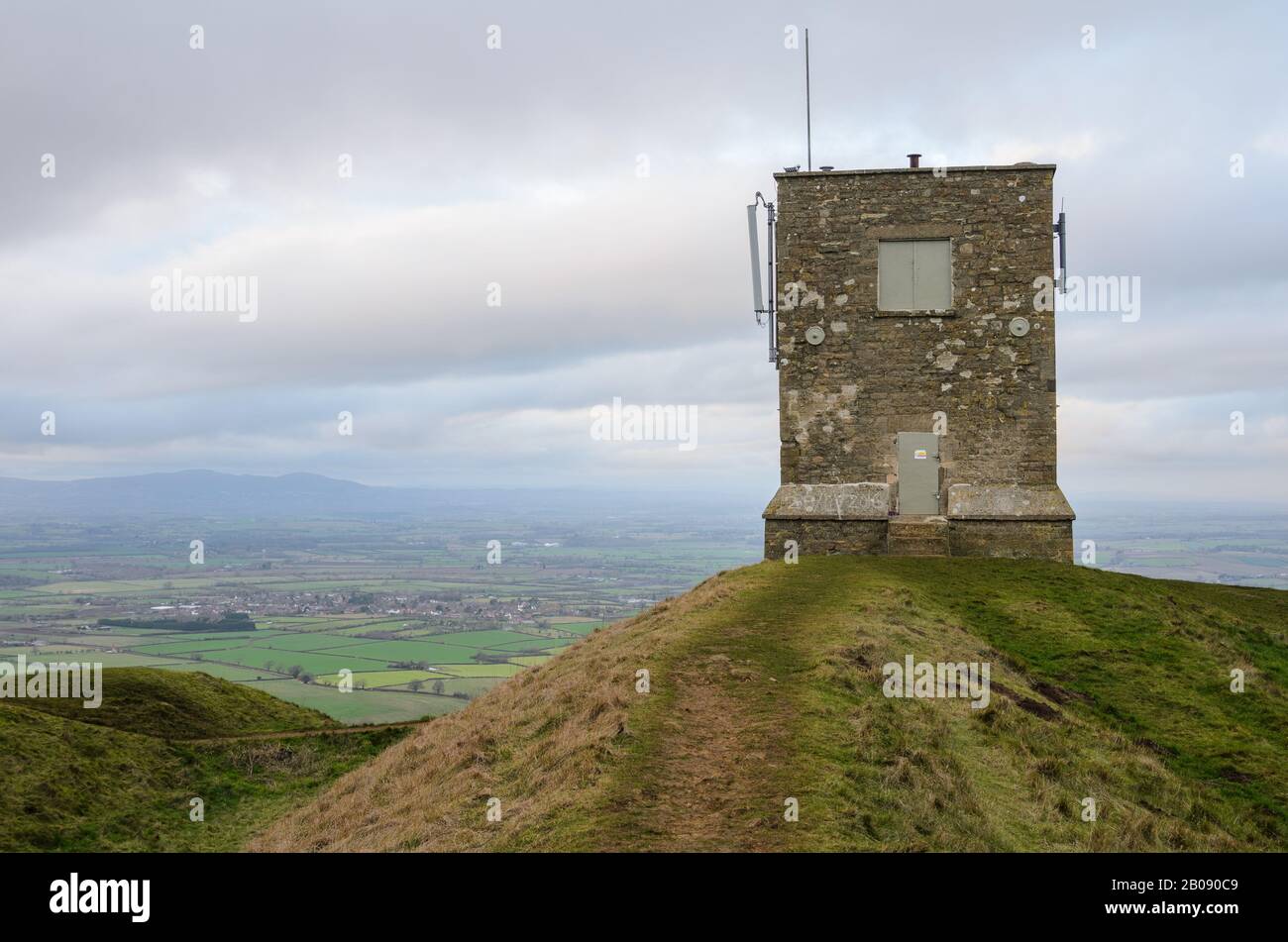 Bredon Tower on the top of Bredon Hill in Worcestershire, England Stock Photo