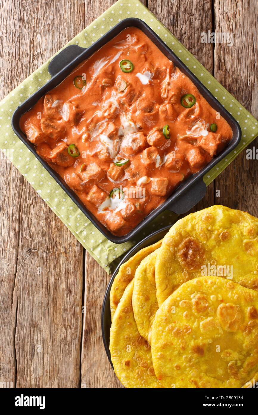 Tofu Butter Masala in a spicy tomato sauce with cashew, garlic and