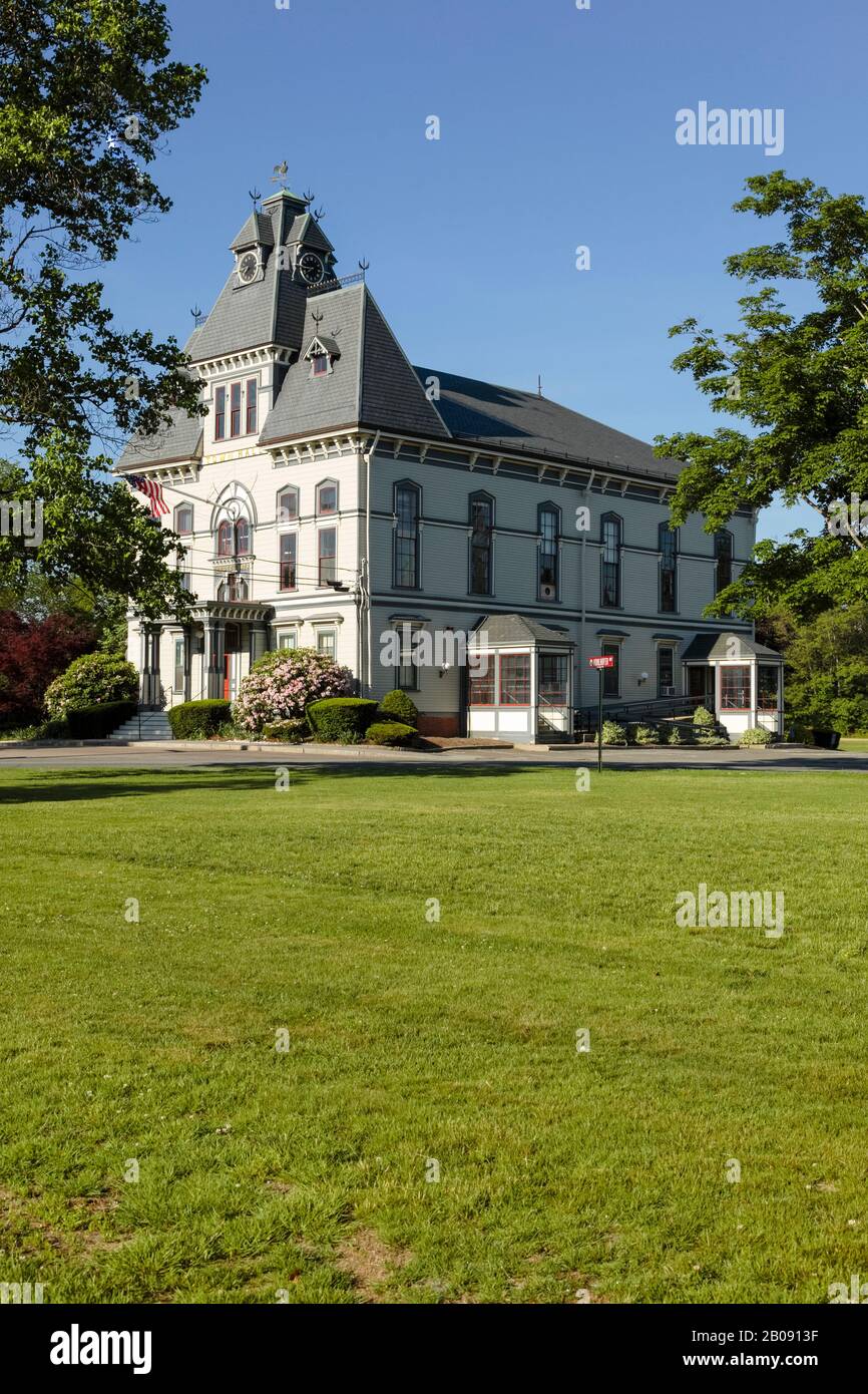 Topsfield Town Hall in Topsfield, Massachusetts USA. This town hall was