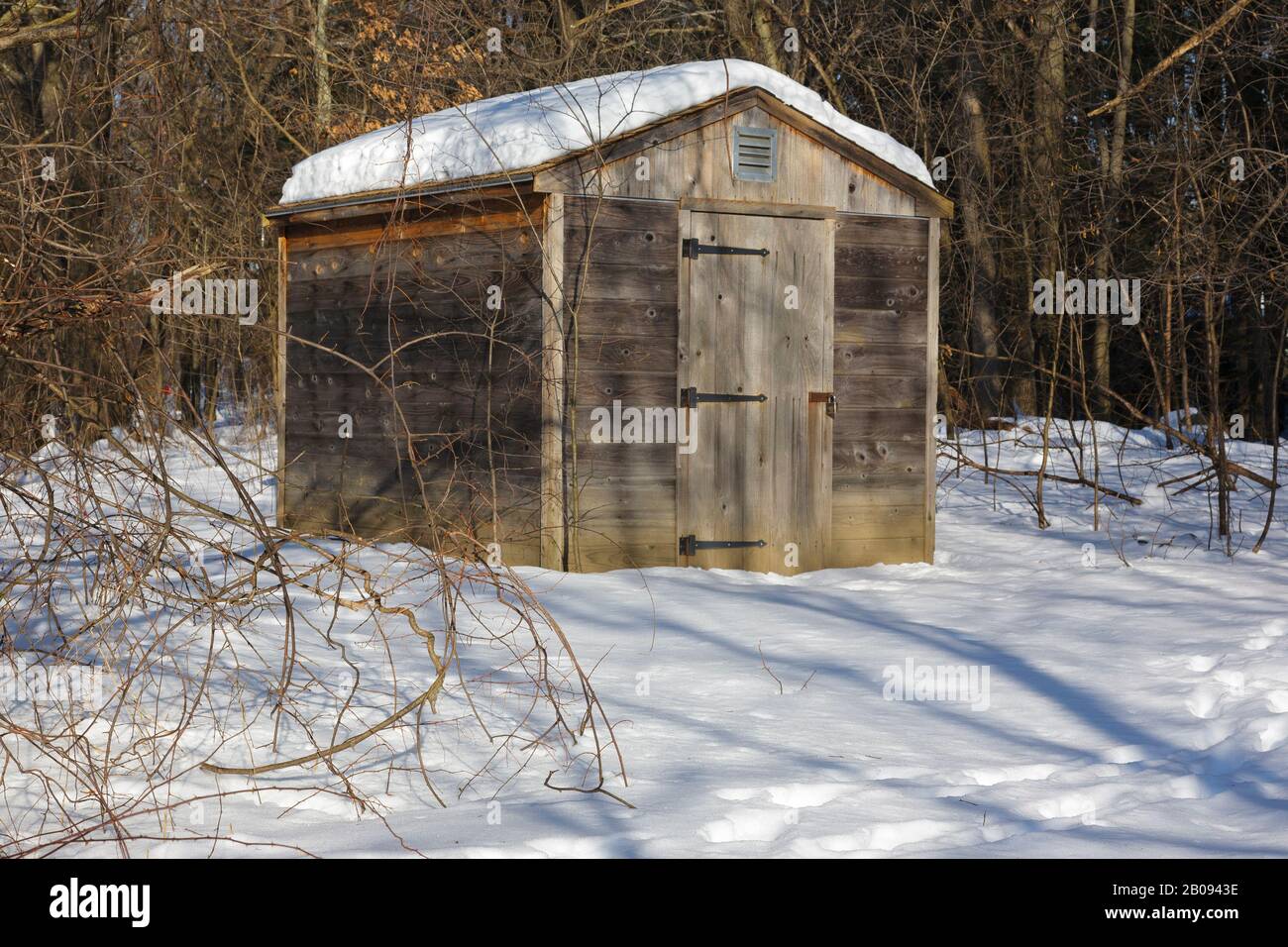 Shed at Captain William Smith House along the Battle Road Trail at