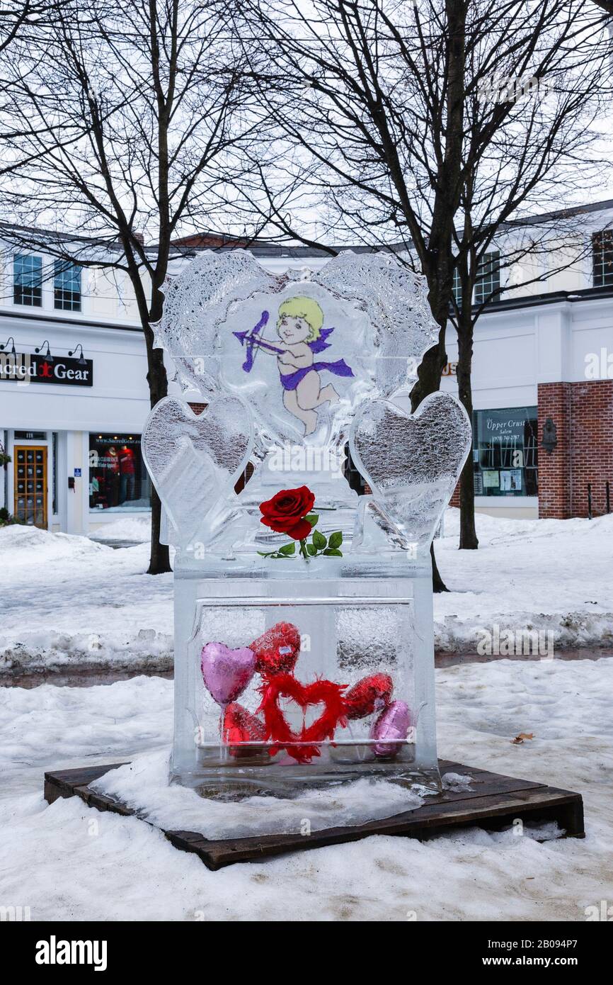 Ice Sculptures at the Ice Sculpture Festival in Salem, Massachusetts
