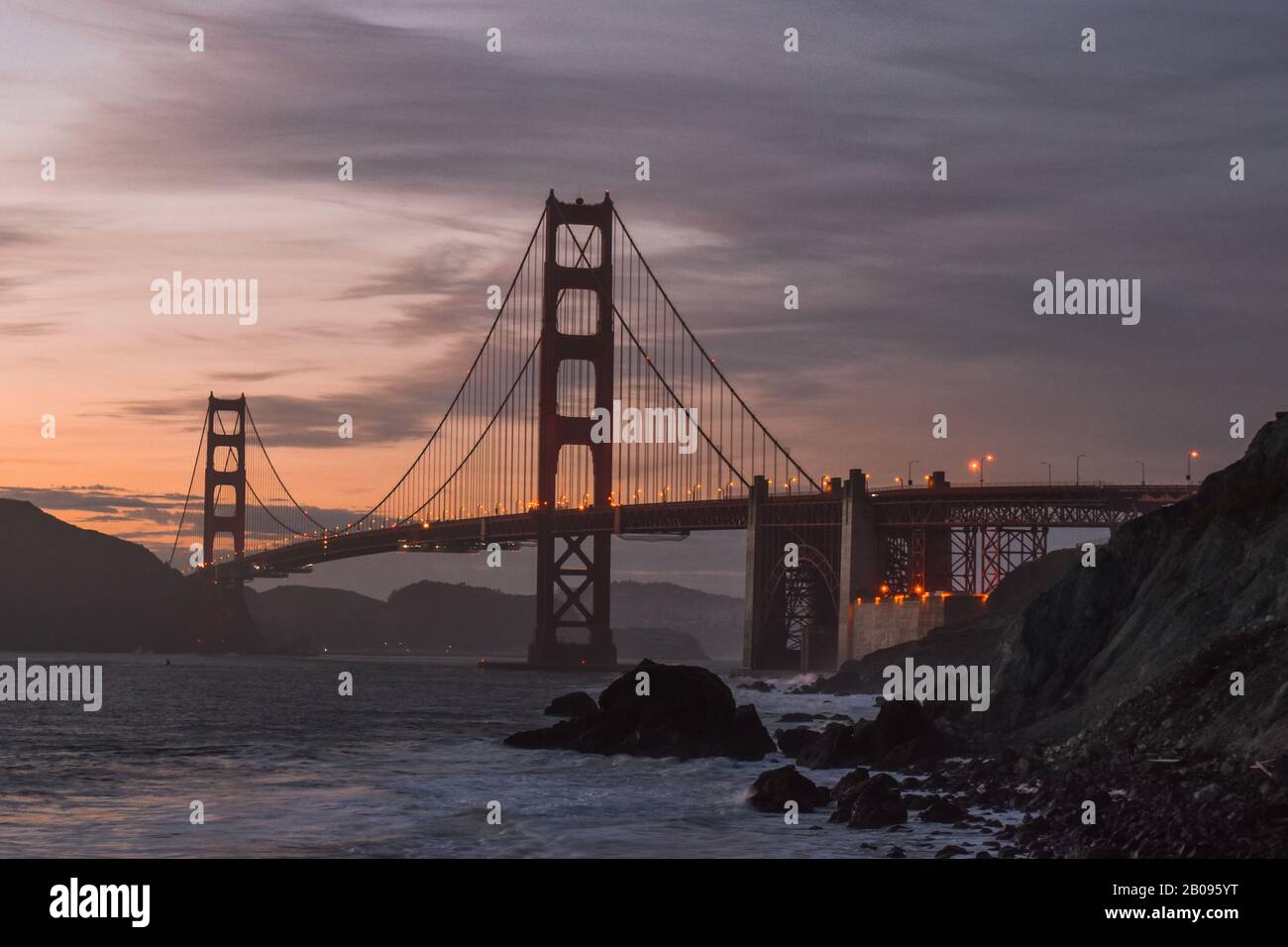 The Golden Gate Bridge, SF, California, USA Stock Photo