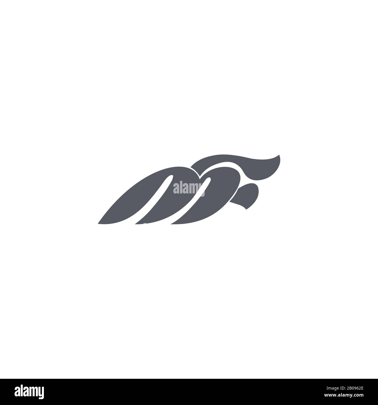 Initial letter mf or fm logo design template Stock Vector