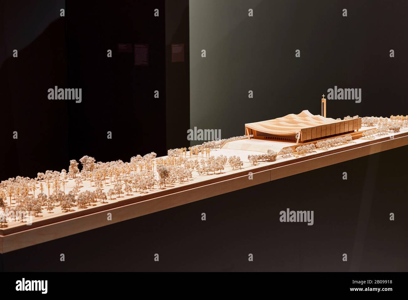 Scale model. Making Memory Exhibition, London, United Kingdom. Architect: Adjaye Associates , 2019. Stock Photo