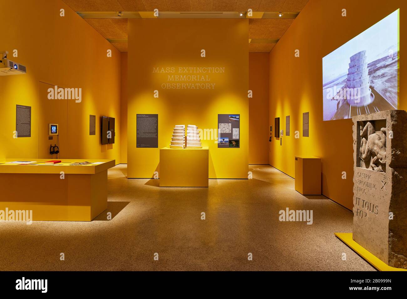 Exhibition room. Making Memory Exhibition, London, United Kingdom. Architect: Adjaye Associates , 2019. Stock Photo