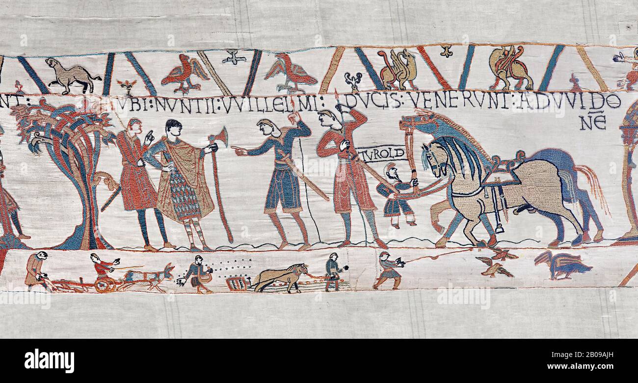 Bayeux Tapestry scene 10 William sends messengers to Guy de Ponthieu