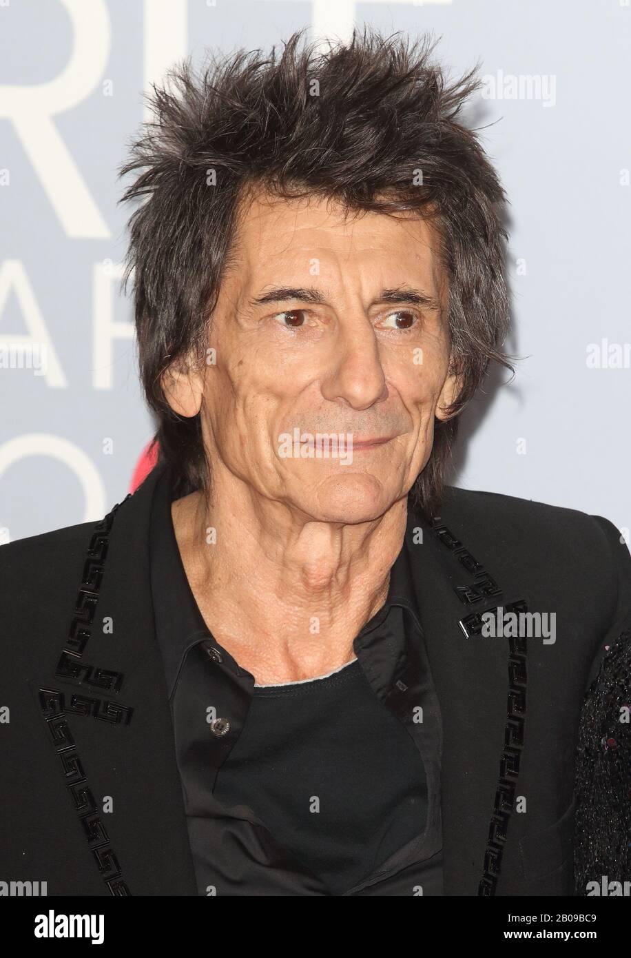 Ronnie Wood attends the 40th Brit Awards Red Carpet arrivals at The O2 ...