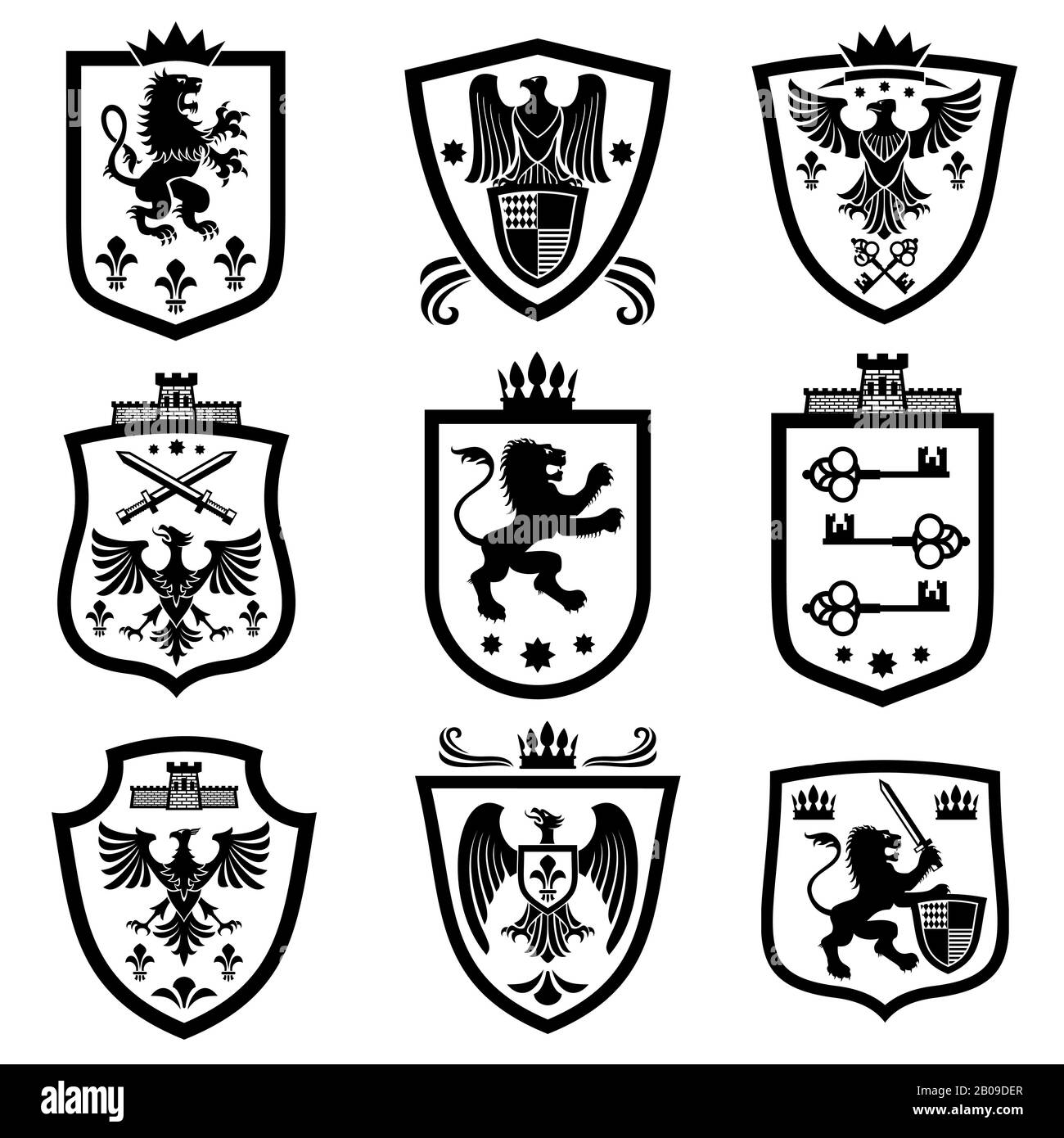Heraldry Cut Out Stock Images & Pictures - Alamy