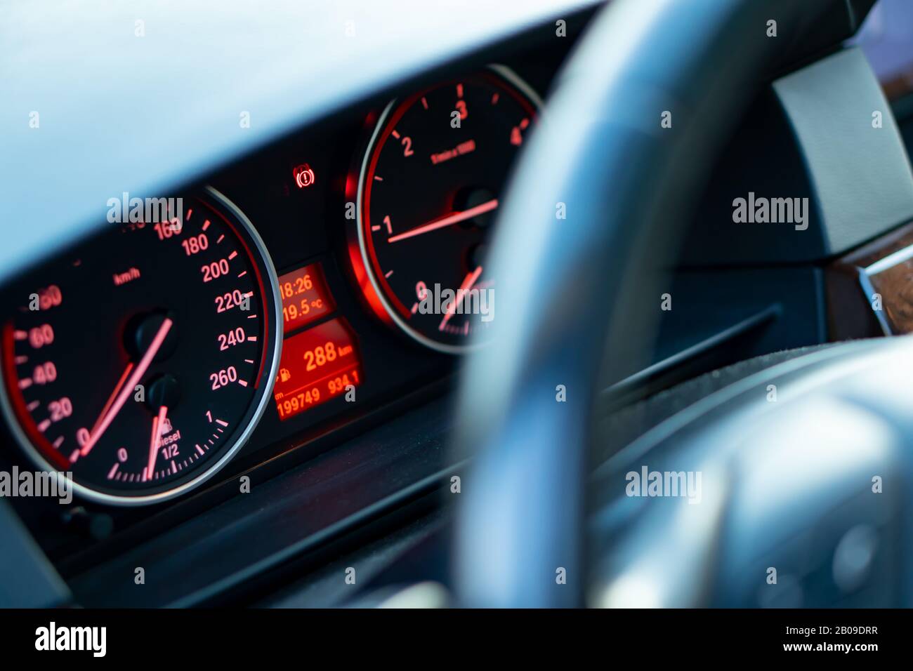Cruise control lever, on or off, tempomat function Stock Photo Alamy