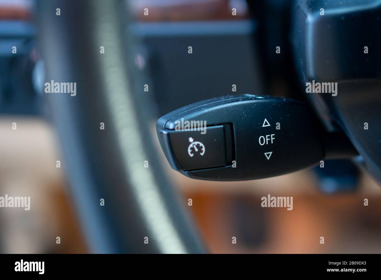 Cruise control lever, on or off, tempomat function Stock Photo Alamy