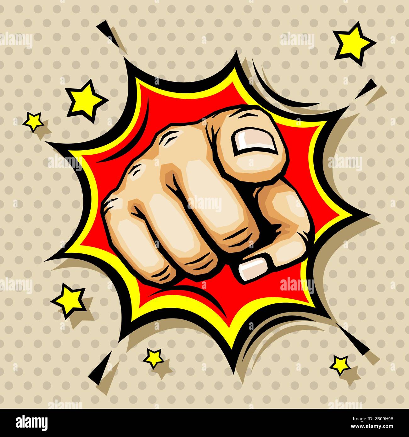 Hand with finger pointing vector illustration in pop art style. Pointing  gesture symbol Stock Vector Image & Art - Alamy