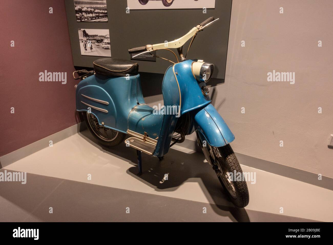 A Kleinkraftrad KR-50 moped (1960) the Nuremberg Transport Museum), Nuremberg, Germany. Stock Photo