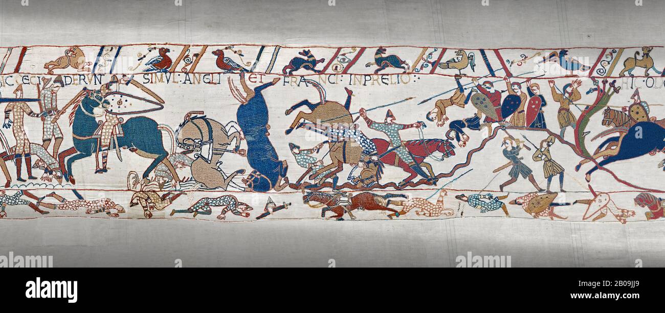 Bayeux tapestry scene 53b hires stock photography and images Alamy